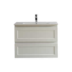Fremantle Wall Hung Shaker Door Cabinet - Matte White vanity 750x460x560mm
