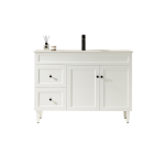 Harrington Shaker Door Matte Black Free Standing Vanity CH124LL-MB
