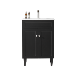 Harrington Free standing Matte Black Vanity 600*460*860 CH64L