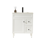 Harrington Shaker Door Matte White Free Standing Vanity CH74LL-MW