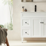 Harrington Shaker Door Matte White Free Standing Vanity CH94LL-MW