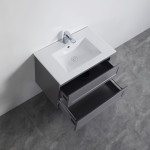 Fremantle Wall Hung Cabinet - Matte Grey vanity 750x460x560mm