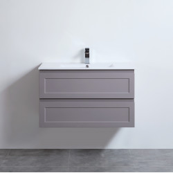 Fremantle Wall Hung Cabinet - Matte Grey vanity 900x460x560mm