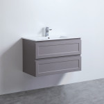 Fremantle Wall Hung Cabinet - Matte Grey vanity 900x460x560mm