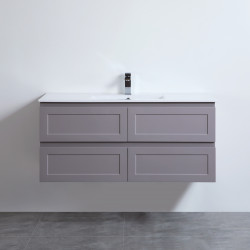 Fremantle Wall Hung Single / Double Cabinet - Matte Grey vanity 1200x460x560mm