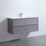 Fremantle Wall Hung Single / Double Cabinet - Matte Grey vanity 1200x460x560mm