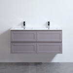 Fremantle Wall Hung Single / Double Cabinet - Matte Grey vanity 1200x460x560mm