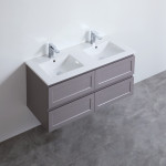 Fremantle Wall Hung Single / Double Cabinet - Matte Grey vanity 1200x460x560mm