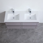 Fremantle Wall Hung Single / Double Cabinet - Matte Grey vanity 1200x460x560mm