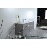 Fremantle Wall Hung Single / Double Cabinet - Matte Grey vanity 1500x460x560mm