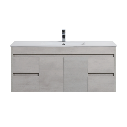 Nova Wall Hung Plywood cabinet- Concrete Grey 1200mm