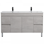 Nova Plywood single or double basin cabinet- Concrete Grey 1500mm Nova Plywood single or double basin cabinet- Concrete Grey 1500mm
