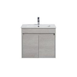 Nova Wall Hung Plywood cabinet- Concrete Grey 600mm