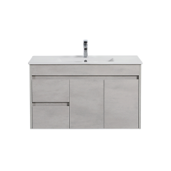 Nova Wall Hung Plywood cabinet- Concrete Grey 900mm