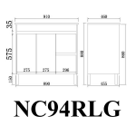 Nova Plywood cabinet- Concrete Grey 900mm Nova Plywood cabinet- Concrete Grey 900mm