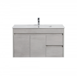Nova Wall Hung Plywood cabinet- Concrete Grey 900mm