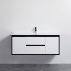 PE wall hung cabinet - matte white 1200*460*520