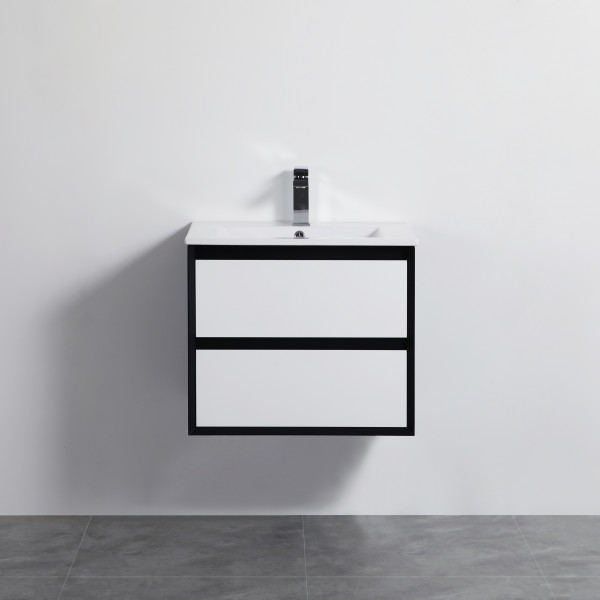 PE wall hung cabinet - matte white 600*460*520
