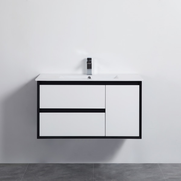 PE wall hung cabinet - matte white 900*460*520