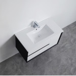 PE wall hung cabinet - matte white 900*460*520
