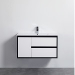PE wall hung cabinet - matte white 900*460*520