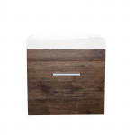 Mini wall hung vainty 500mm dark grey or dark oak ceramic top Mini wall hung vainty 500mm dark grey or dark oak ceramic top