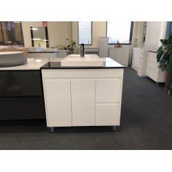 Matte white vanity 900mm/ Waterproof/ last display