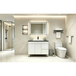 Matte white vanity 900mm/ Waterproof/ last display