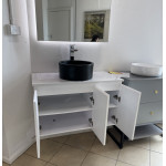 900mm waterproof shaker door wall hung vanity/SN900-WH