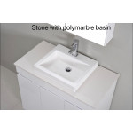 MARLO MATTE BLACK VANITY 600X460X550