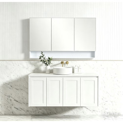 shaker door wall hung vanity 1200mm SN1200-WH