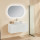900mm Fluted matte white wall hung FEN900-WH
