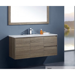 SW1200 Wood Grain Wall Hung Vanity