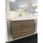 SW750 Wood Grain Wall Hung Vanity