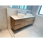 SW1500 Wood Grain Wall Hung Vanity