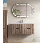 Fluted wall hung 1200mm vanity/ WF1200-WH