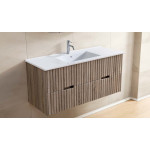 Fluted wall hung 1200mm vanity/ WF1200-WH