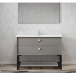 BOSTON MATTE GREY VANITY 1200X460X550