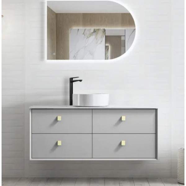 BOSTON MATTE LIGHT GREY VANITY 1200X460X550