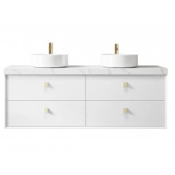 BOSTON MATTE WHITE VANITY 1500X460X550