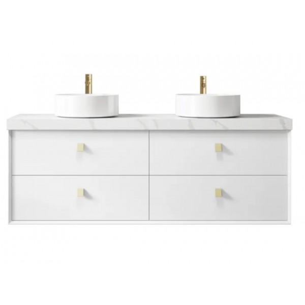 BOSTON MATTE WHITE VANITY 1500X460X550