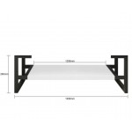 BOSTON MATTE WHITE VANITY 1500X460X550