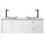 BOSTON MATTE WHITE VANITY 1500X460X550