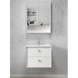 BOSTON MATTE WHITE VANITY 600X460X550