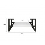 BOSTON MATTE WHITE VANITY 600X460X550