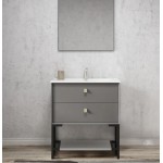BOSTON MATTE LIGHT GREY VANITY 900X460X550