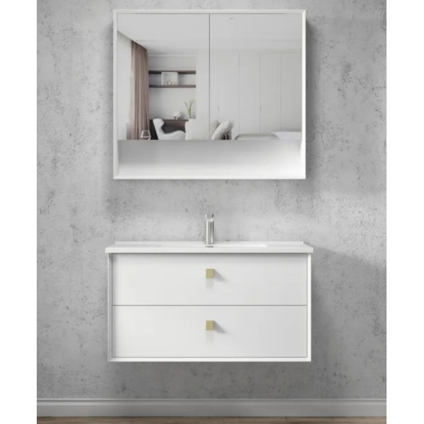 BOSTON MATTE WHITE VANITY 750X460X550