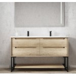 BYRON NATURAL OAK VANITY 1500X460X550