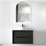 BYRON BLACK OAK VANITY 750X460X550