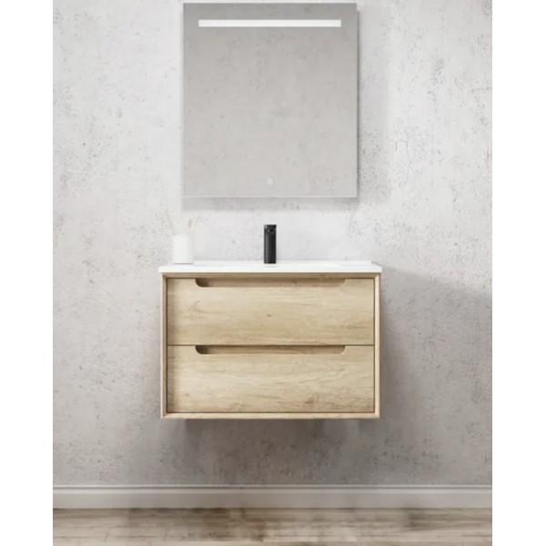 BYRON NATURAL OAK VANITY 750X460X550